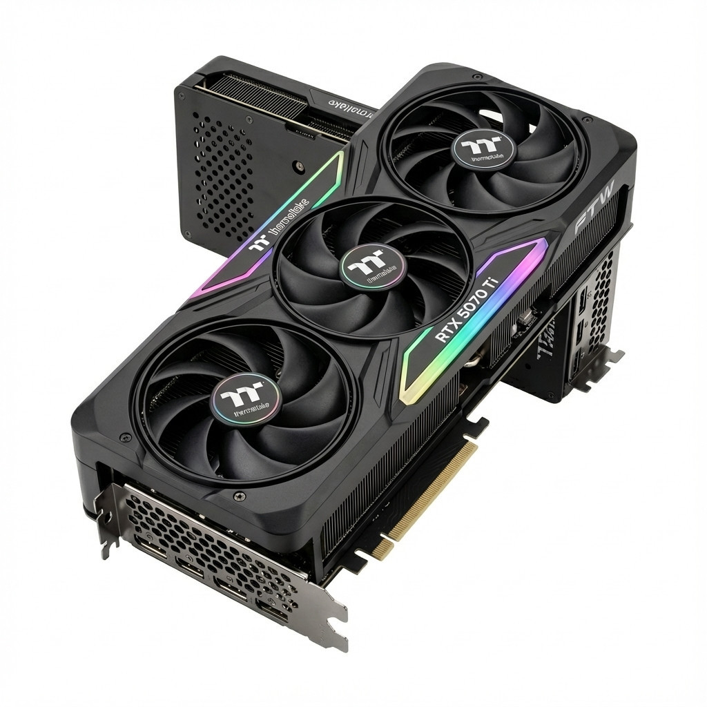Thermaltake FTW RTX 5070 Ti Black (schwarz/transparent. Windows 11 Home 64-Bit)